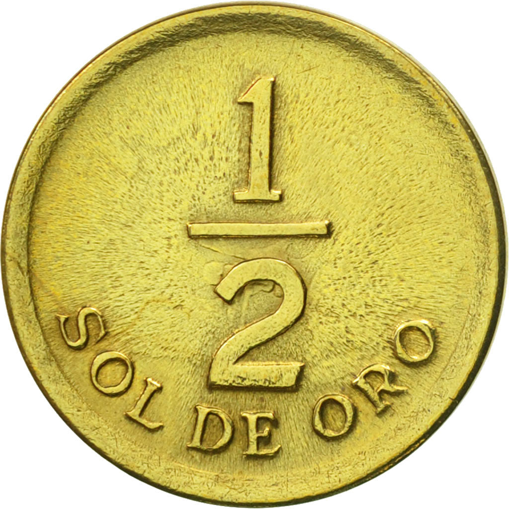 Monnaie, Pérou, 1/2 Sol, 1976, Lima, TTB+, Laiton, KM:265
