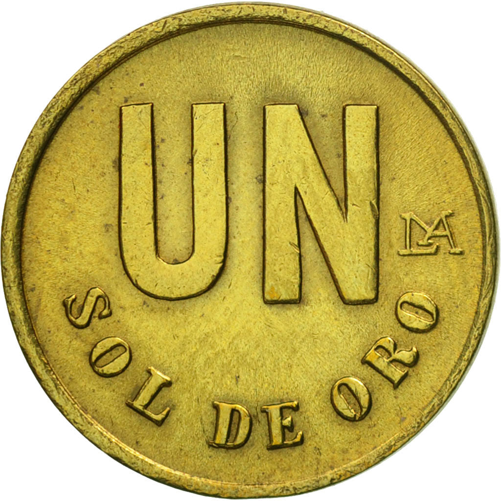 Coin, Peru, Sol, 1980, Lima, AU(55-58), Brass, KM:266.2