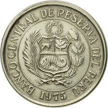 Münze, Peru, 5 Soles, 1975, Lima, VZ, Copper-nickel, KM:267