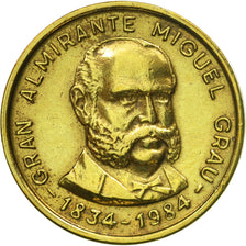 Coin, Peru, 100 Soles, 1984, Lima, AU(55-58), Brass, KM:288