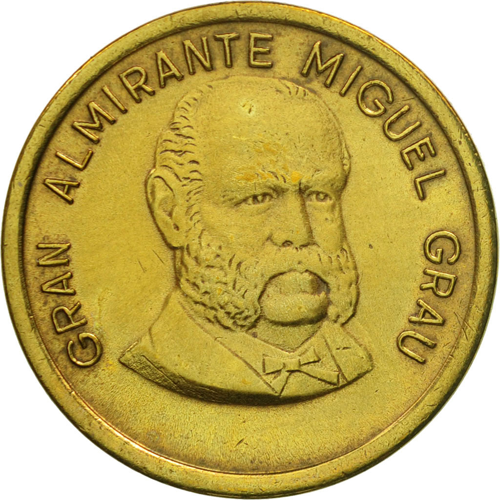 Coin, Peru, 50 Centimos, 1985, Lima, AU(55-58), Brass, KM:295