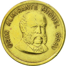 Coin, Peru, 500 Soles, 1985, Lima, AU(55-58), Brass, KM:310