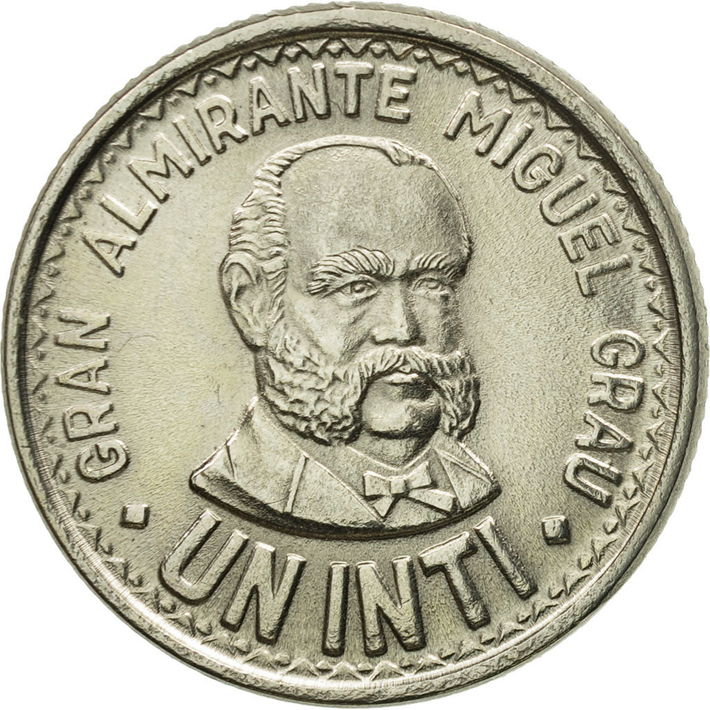 Moneta, Peru, Inti, 1986, Lima, MS(63), Miedź-Nikiel, KM:296