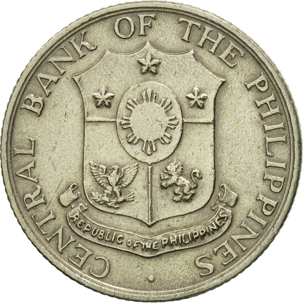 Coin, Philippines, 10 Centavos, 1964, AU(50-53), Copper-Nickel-Zinc, KM:188