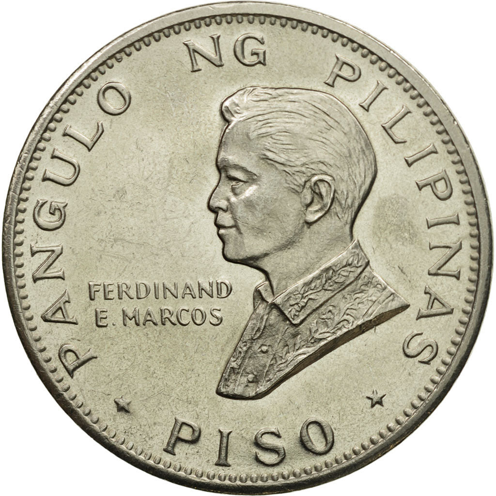 Coin, Philippines, Piso, 1970, MS(60-62), Nickel, KM:202