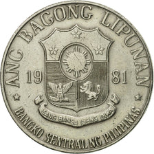 Coin, Philippines, Piso, 1981, AU(50-53), Copper-nickel, KM:209.2