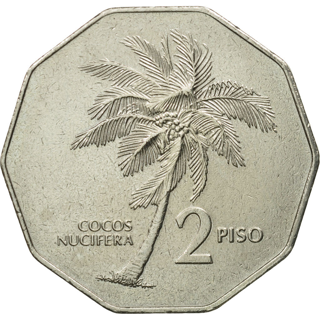 Coin, Philippines, 2 Piso, 1990, AU(55-58), Copper-nickel, KM:244