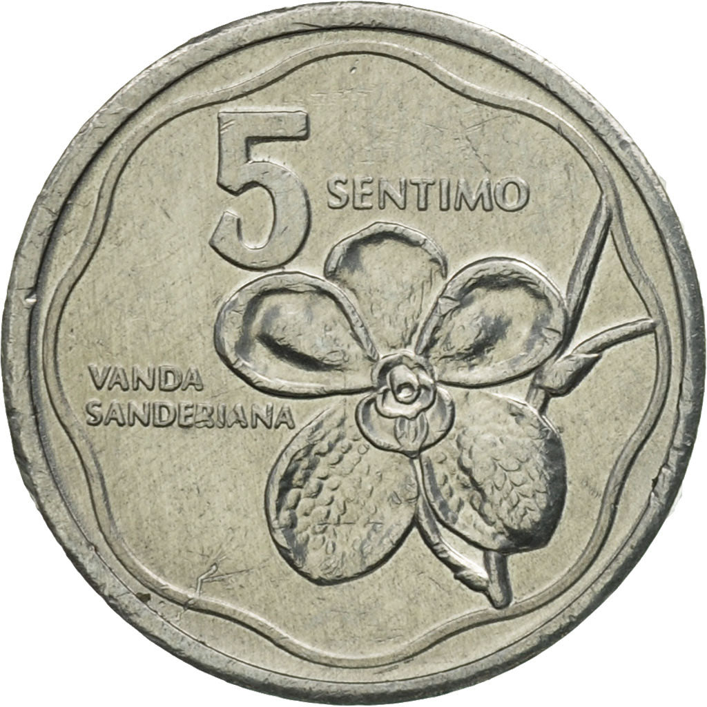 Coin, Philippines, 5 Sentimos, 1983, AU(55-58), Aluminum, KM:239