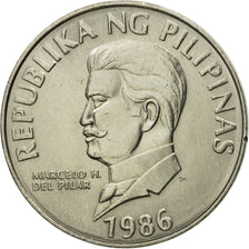 Coin, Philippines, 50 Sentimos, 1986, MS(63), Copper-nickel, KM:242.1