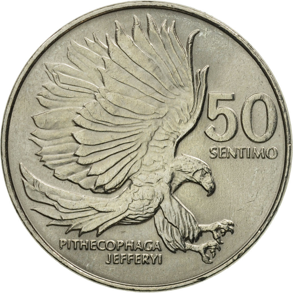 Coin, Philippines, 50 Sentimos, 1986, MS(63), Copper-nickel, KM:242.1