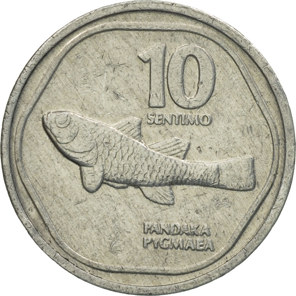 Coin, Philippines, 10 Sentimos, 1985, AU(50-53), Aluminum, KM:240.2