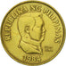 Moneta, Filipiny, 25 Sentimos, 1984, AU(55-58), Mosiądz, KM:241.1