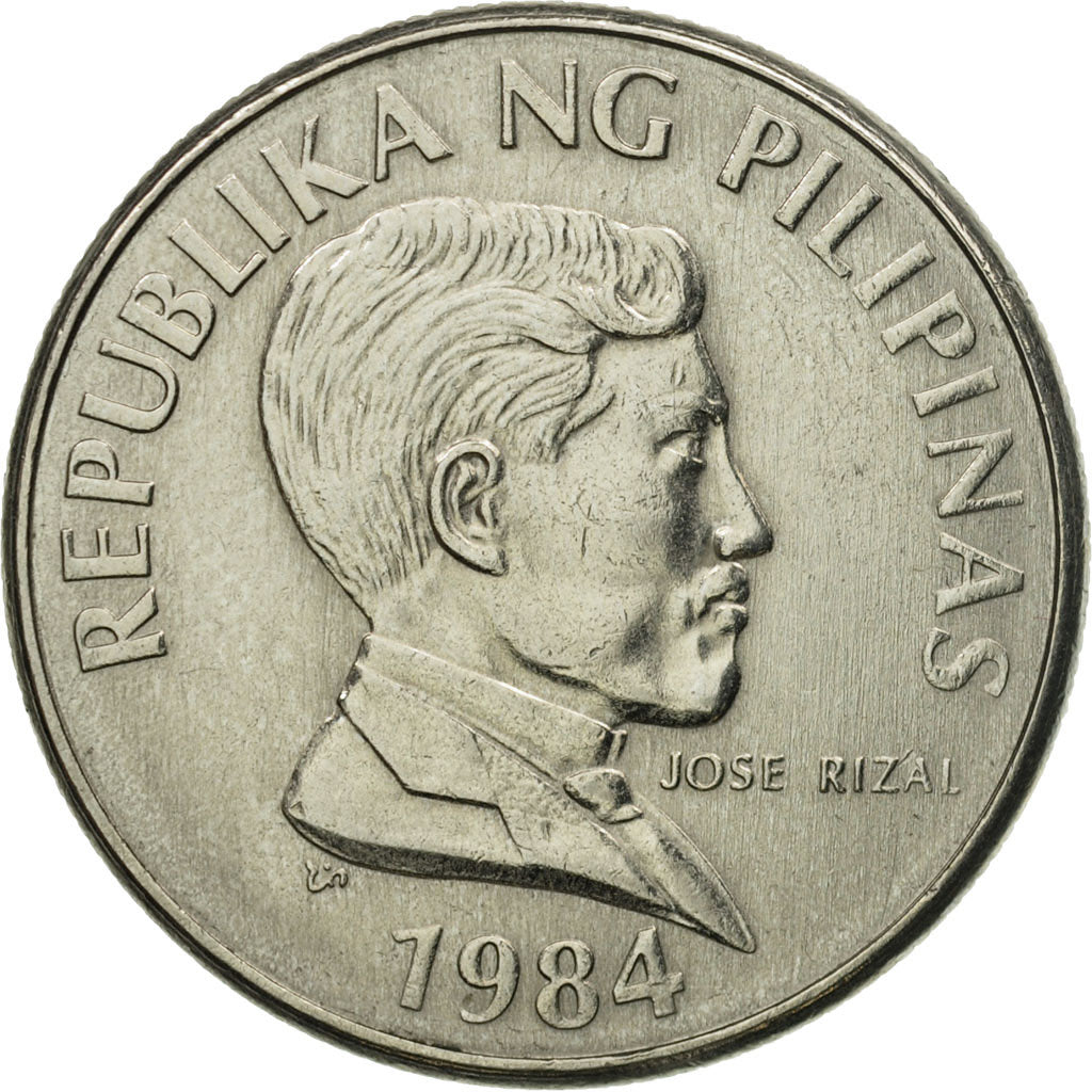 Coin, Philippines, Piso, 1984, AU(55-58), Copper-nickel, KM:243.1