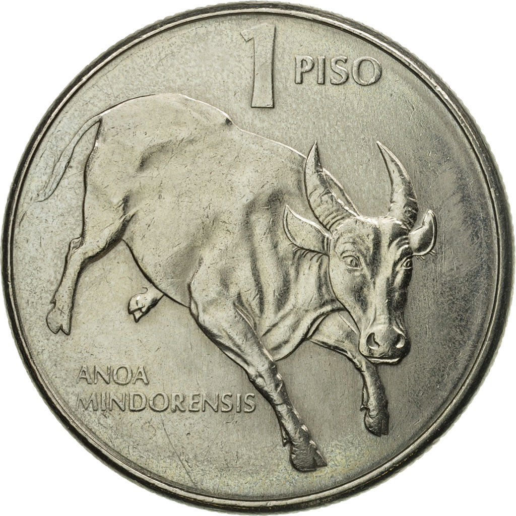 Coin, Philippines, Piso, 1984, AU(55-58), Copper-nickel, KM:243.1