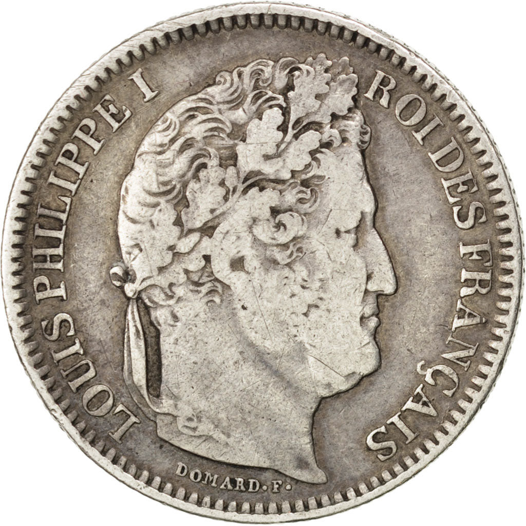 Francia, Louis-Philippe, 2 Francs, 1847, Paris, MB+, Argento, KM:743.1, Gadou...