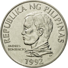 Coin, Philippines, 2 Piso, 1992, AU(55-58), Stainless Steel, KM:258
