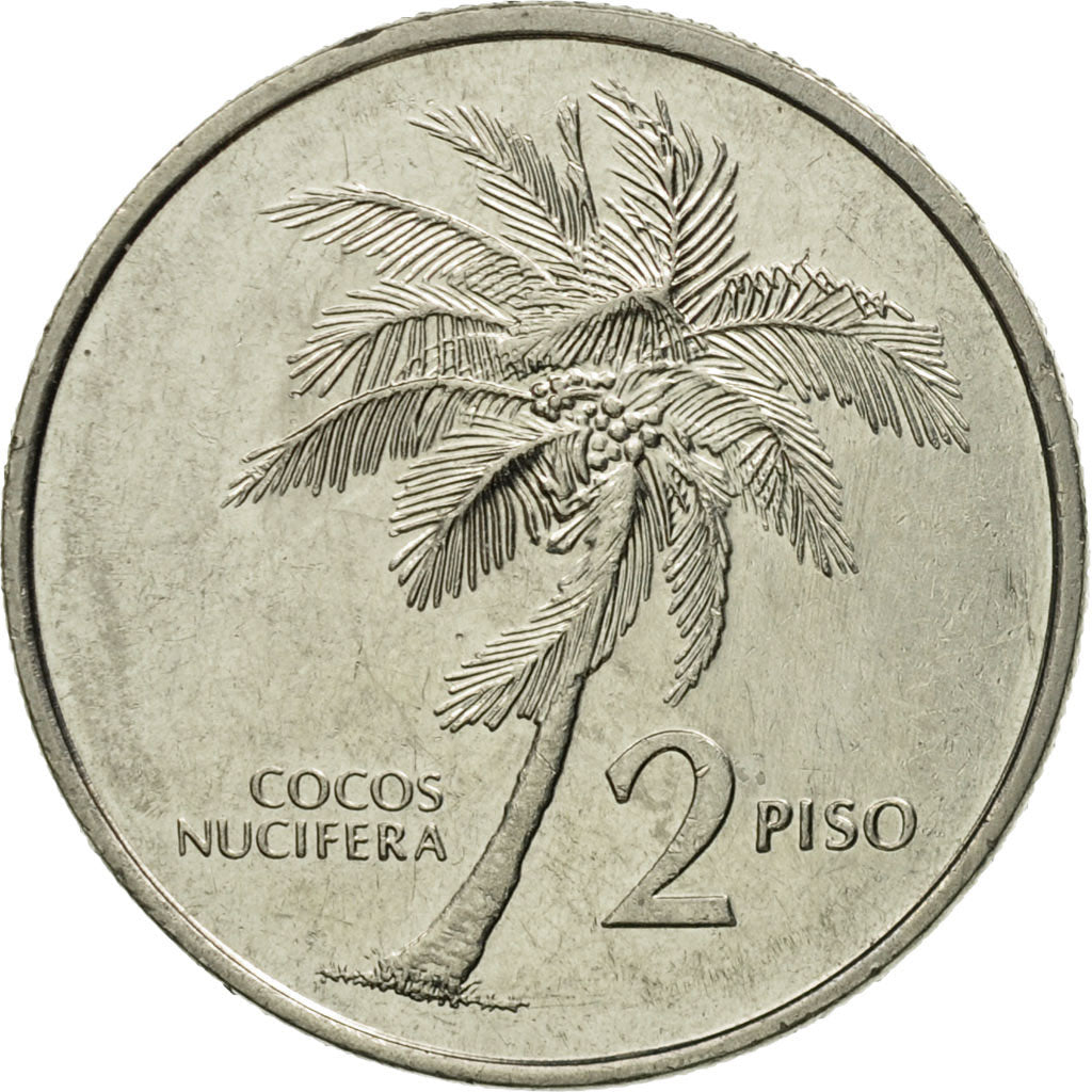 Coin, Philippines, 2 Piso, 1992, AU(55-58), Stainless Steel, KM:258
