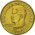 Coin, Philippines, 50 Sentimos, 1993, AU(55-58), Brass, KM:242.3