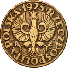 Moneta, Polonia, 5 Groszy, 1925, Warsaw, BB, Bronzo, KM:10a