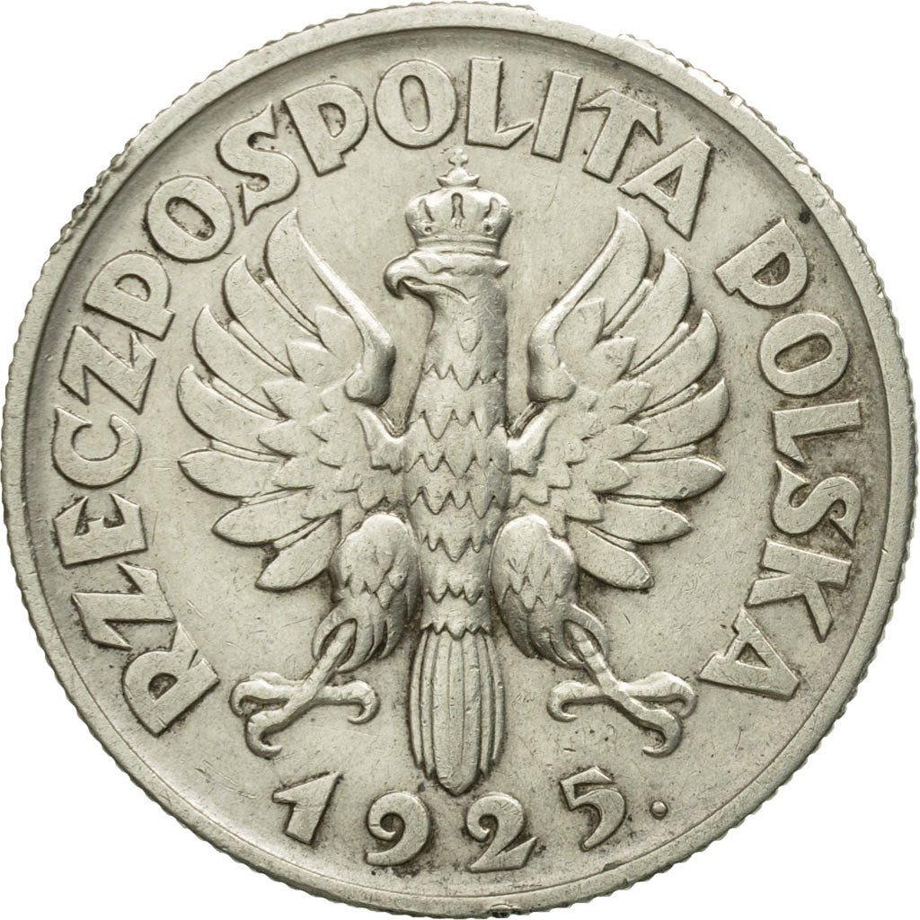 Coin, Poland, 2 Zlote, 1925, Warsaw, AU(55-58), Silver, KM:16