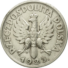 Coin, Poland, 2 Zlote, 1925, Warsaw, AU(55-58), Silver, KM:16