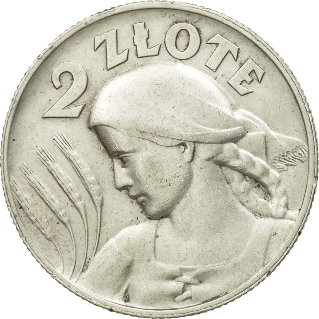 Coin, Poland, 2 Zlote, 1925, Warsaw, AU(55-58), Silver, KM:16