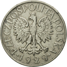 Moneda, Polonia, Zloty, 1929, Warsaw, MBC+, Níquel, KM:14