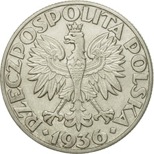 Moneta, Polonia, 5 Zlotych, 1936, Warsaw, SPL-, Argento, KM:31