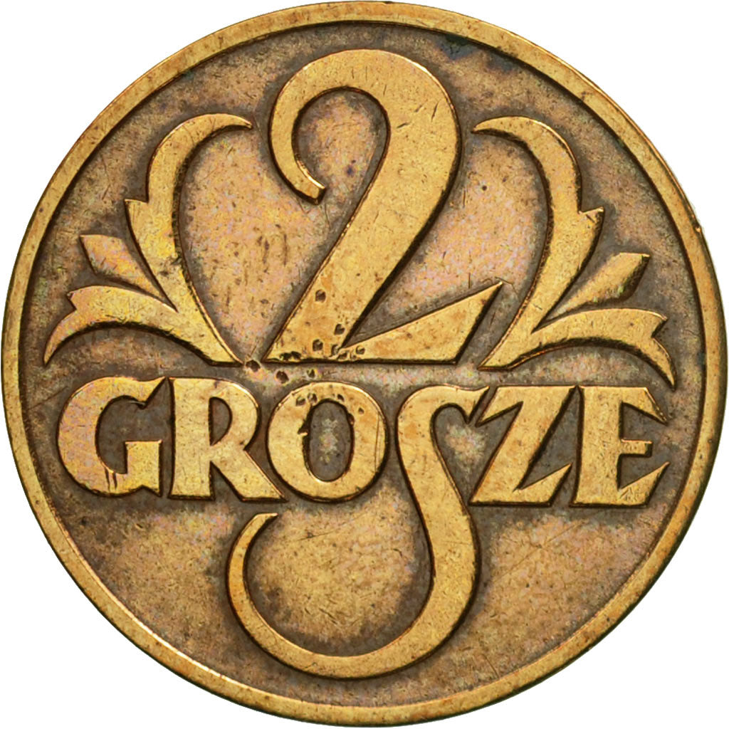 Coin, Poland, 2 Grosze, 1937, Warsaw, EF(40-45), Bronze, KM:9a