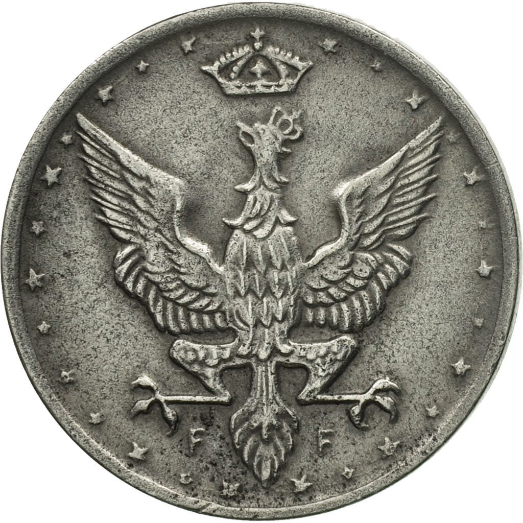 Coin, Poland, 10 Fenigow, 1918, Stuttgart, Germany, AU(50-53), Iron, KM:6