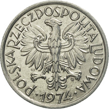 Moneda, Polonia, 2 Zlote, 1974, Warsaw, EBC, Aluminio, KM:46