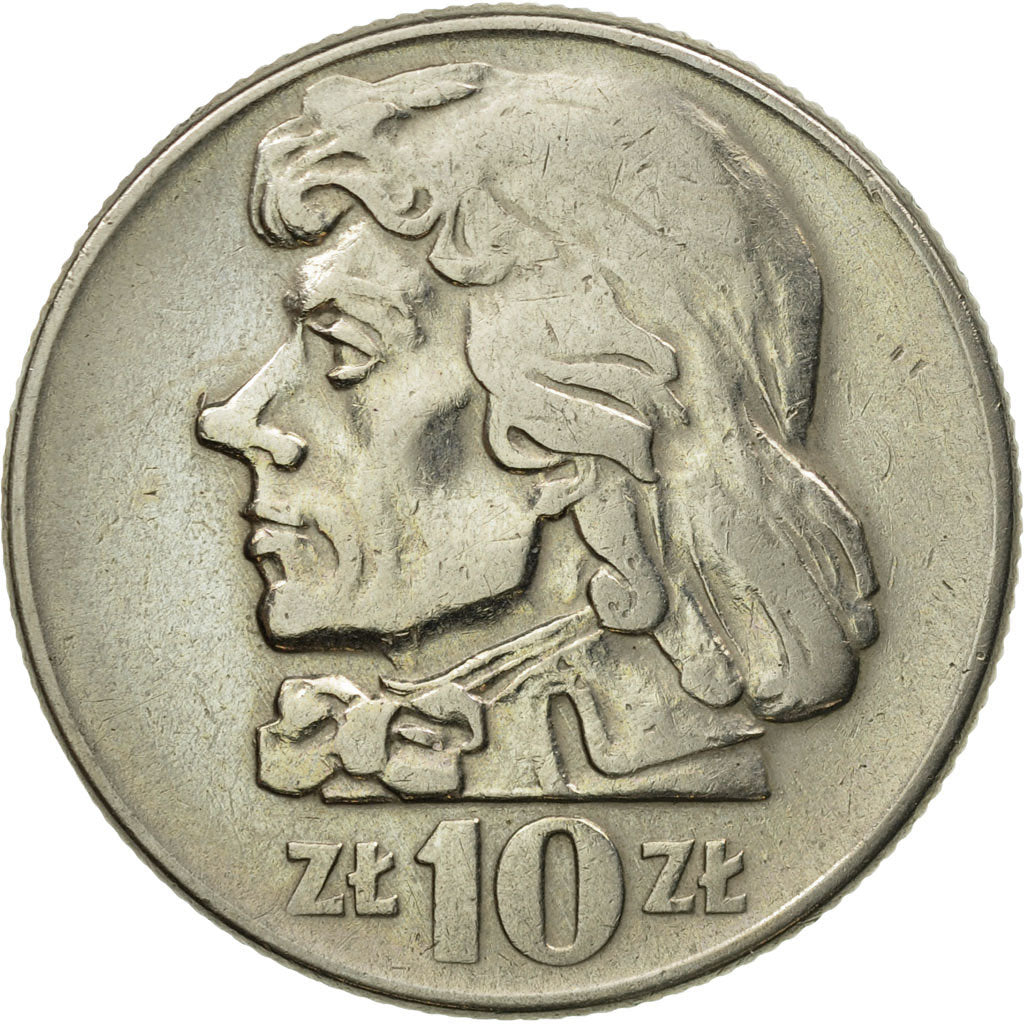 Coin, Poland, 10 Zlotych, 1959, Warsaw, AU(50-53), Copper-nickel, KM:50