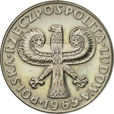 Moneta, Polska, 10 Zlotych, 1965, Warsaw, EF(40-45), Miedź-Nikiel, KM:55