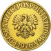 Coin, Poland, 5 Zlotych, 1976, Warsaw, AU(55-58), Brass, KM:81.1