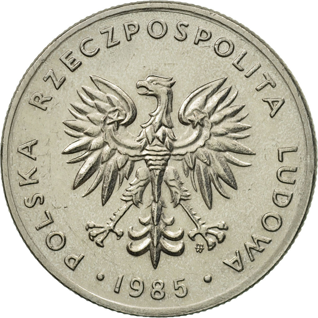 Coin, Poland, 20 Zlotych, 1985, Warsaw, AU(55-58), Copper-nickel, KM:153.1