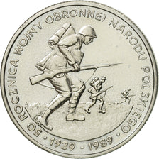 Moneda, Polonia, 500 Zlotych, 1989, Warsaw, EBC+, Cobre - níquel, KM:185