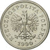 Coin, Poland, 20 Groszy, 1990, Warsaw, MS(60-62), Copper-nickel, KM:280