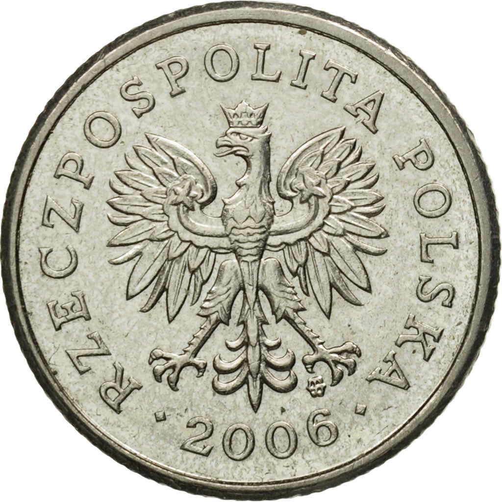 Coin, Poland, 20 Groszy, 2006, Warsaw, MS(63), Copper-nickel, KM:280