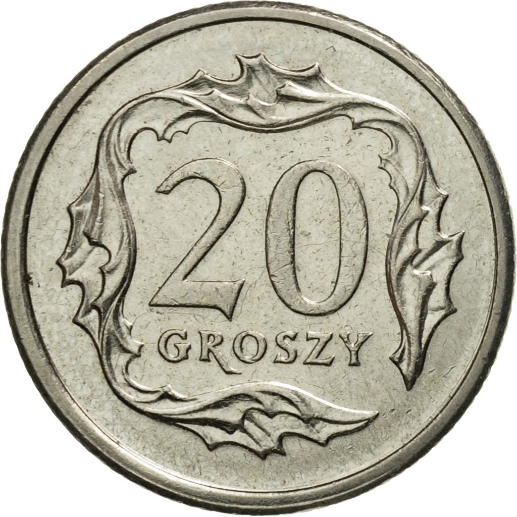 Coin, Poland, 20 Groszy, 2006, Warsaw, MS(63), Copper-nickel, KM:280