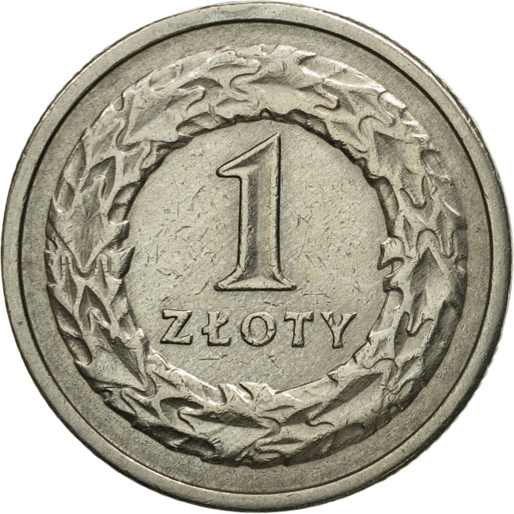 Coin, Poland, Zloty, 1990, Warsaw, EF(40-45), Copper-nickel, KM:282