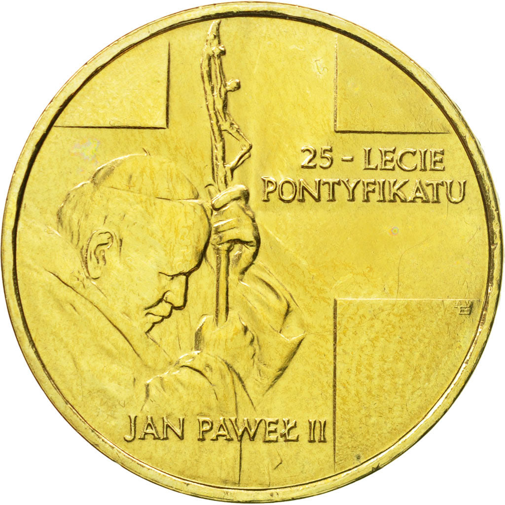 Coin, Poland, 2 Zlote, 2003, Warsaw, AU(55-58), Brass, KM:465
