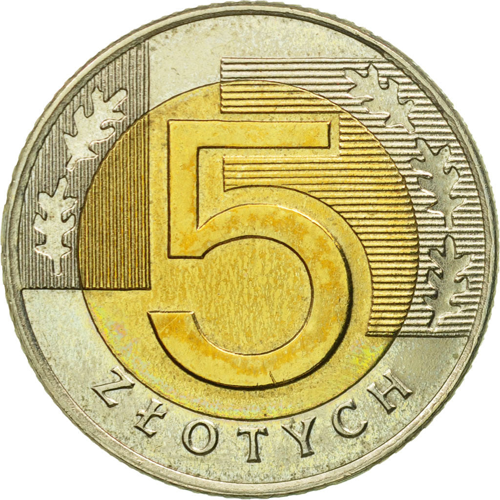 Monnaie, Pologne, 5 Zlotych, 1994, Warsaw, SUP, Bi-Metallic, KM:284
