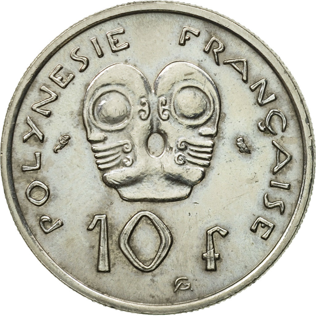 Coin, French Polynesia, 10 Francs, 1972, Paris, AU(55-58), Nickel, KM:8