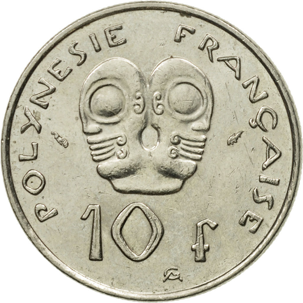 Coin, French Polynesia, 10 Francs, 1991, Paris, AU(55-58), Nickel, KM:8