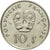 Moneta, Polinezja Francuska, 10 Francs, 1991, Paris, AU(55-58), Nikiel, KM:8