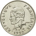 Coin, French Polynesia, 10 Francs, 1992, Paris, AU(55-58), Nickel, KM:8