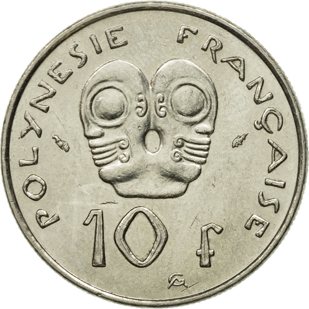 Coin, French Polynesia, 10 Francs, 1992, Paris, AU(55-58), Nickel, KM:8