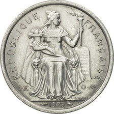 Münze, French Polynesia, 2 Francs, 1973, Paris, VZ, Aluminium, KM:10