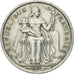 Coin, French Polynesia, 2 Francs, 1989, Paris, AU(50-53), Aluminum, KM:10