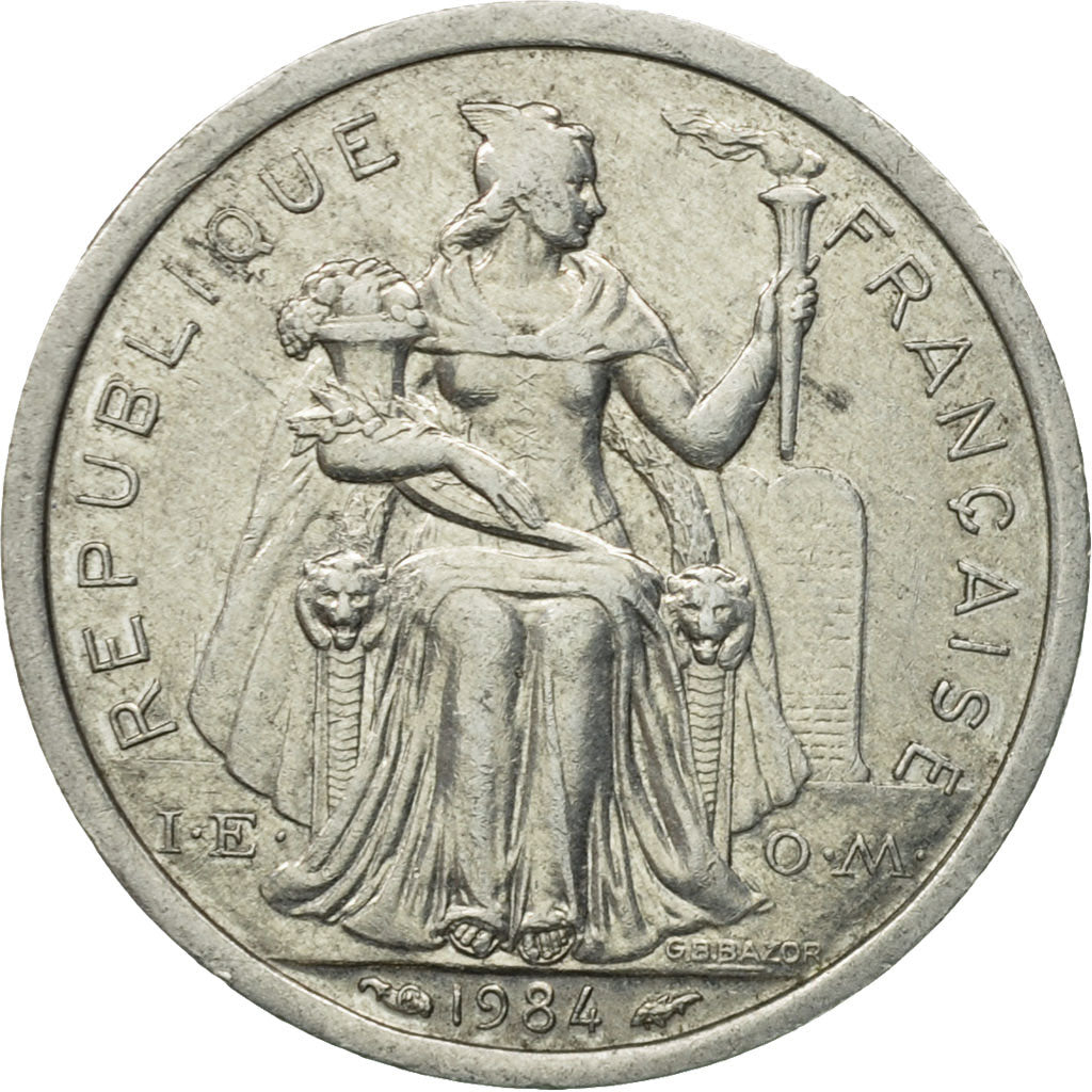 Münze, French Polynesia, Franc, 1984, Paris, SS+, Aluminium, KM:11